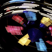 Buy canvas prints of Spinning motion blur by Helen Cooke