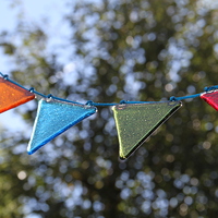 Buy canvas prints of glass bunting by Helen Cooke