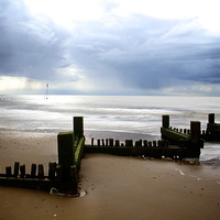 Buy canvas prints of Sea front at Hunstanton by Helen Cooke