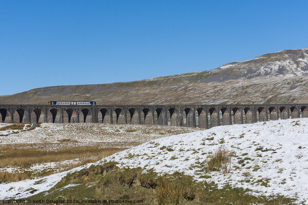 Ribblehead Viaduct in Winter Picture Board by Keith Douglas