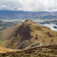 Buy canvas prints of Catbells above Derwentwater in the Lake District by Keith Douglas