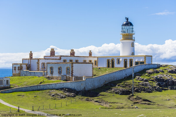 Lighthouse at Neist Point, Isle of Skye Picture Board by Keith Douglas