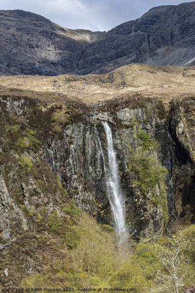 Eas Mor Waterfall, Isle of Skye  Picture Board by Keith Douglas