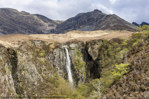 Eas Mor Waterfall, Isle of Skye, Scotland  Picture Board by Keith Douglas