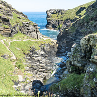 Buy canvas prints of Rocky Valley on the North Cornwall Coast by Keith Douglas