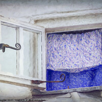 Buy canvas prints of Open Window - Blue by Keith Douglas