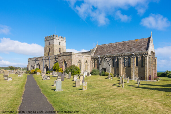 St Aidan's Church, Bamburgh, Northumberland Picture Board by Keith Douglas
