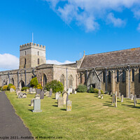 Buy canvas prints of St Aidan's Church, Bamburgh, Northumberland by Keith Douglas