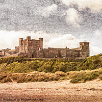 Buy canvas prints of Bamburgh Castle on Canvas by Keith Douglas