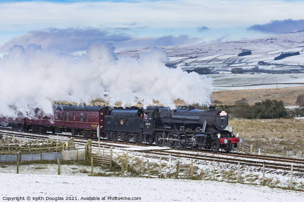 Santa Special in the winter snow Picture Board by Keith Douglas