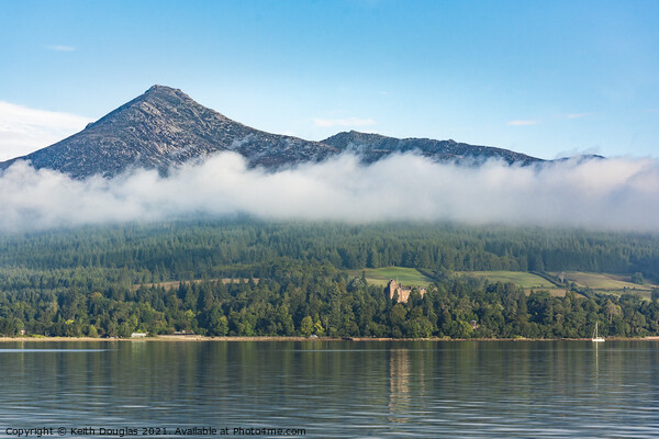 Goat Fell and Brodick Castle, Isle of Arran Picture Board by Keith Douglas
