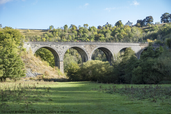 The Monsal Dale Viaduct, Derbyshire Picture Board by Keith Douglas