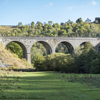 Buy canvas prints of The Monsal Dale Viaduct, Derbyshire by Keith Douglas