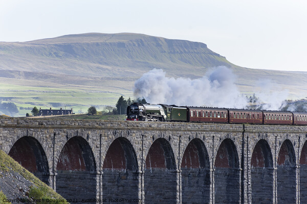 A1 Tornado on the Ribblehead Viaduct  Picture Board by Keith Douglas