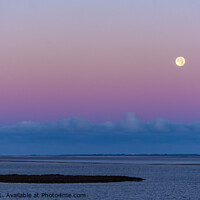 Buy canvas prints of Moon over the Bay by Keith Douglas