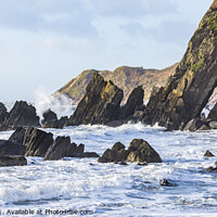 Buy canvas prints of Stormy weather at Marloes Sands by Keith Douglas