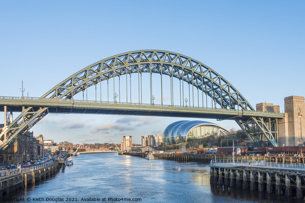 The Tyne Bridge, Newcastle Picture Board by Keith Douglas