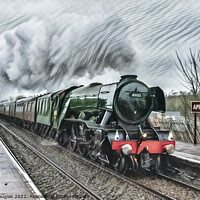Buy canvas prints of 60103, The Flying Scotsman, at Appleby by Keith Douglas