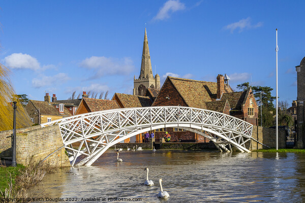The Chinese Bridge in Godmanchester, Cambridgeshir Picture Board by Keith Douglas