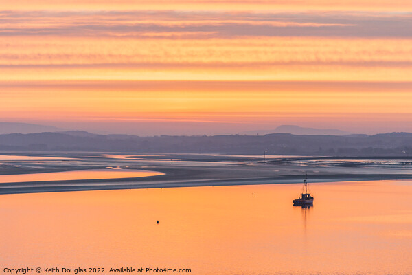 Beautiful Sunrise across Morecambe Bay Picture Board by Keith Douglas