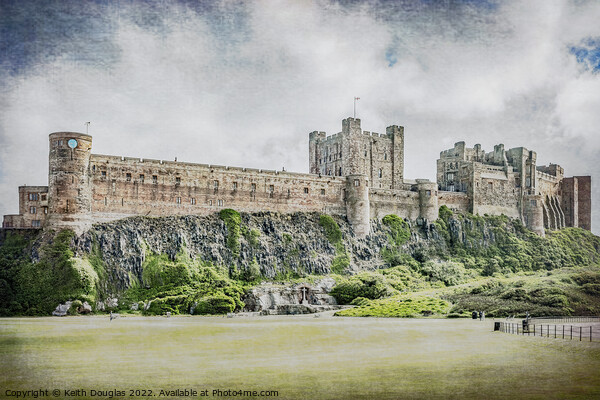 Bamburgh Castle from the Castle Green Picture Board by Keith Douglas