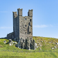 Buy canvas prints of The Lilburn Tower, Dunstanburgh Castle by Keith Douglas