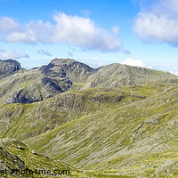 Buy canvas prints of Scafell and Scafell Pike Panorama by Keith Douglas