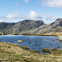 Buy canvas prints of The Scafells from Three Tarns by Keith Douglas