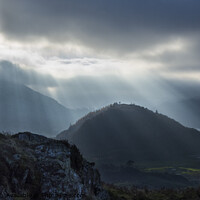 Buy canvas prints of St John's Vale and Thirlmere from High Rigg by Keith Douglas
