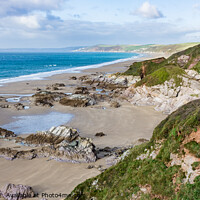 Buy canvas prints of Whitsand Bay, Cornwall, England by Keith Douglas