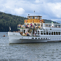 Buy canvas prints of MV Teal on Windermere by Keith Douglas