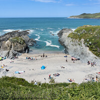 Buy canvas prints of Devon Beach by Keith Douglas