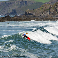 Buy canvas prints of Surfing at Bude by Keith Douglas