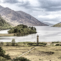 Buy canvas prints of The Glenfinnan Monument and Loch Shiel by Keith Douglas