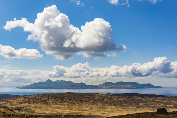 Rum and Eigg from the Black Cuillin Picture Board by Keith Douglas