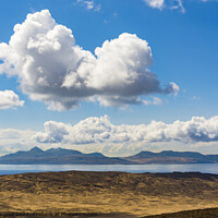 Buy canvas prints of Rum and Eigg from the Black Cuillin by Keith Douglas
