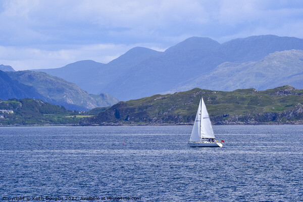 Boat near Morar, Scottish Highlands Picture Board by Keith Douglas