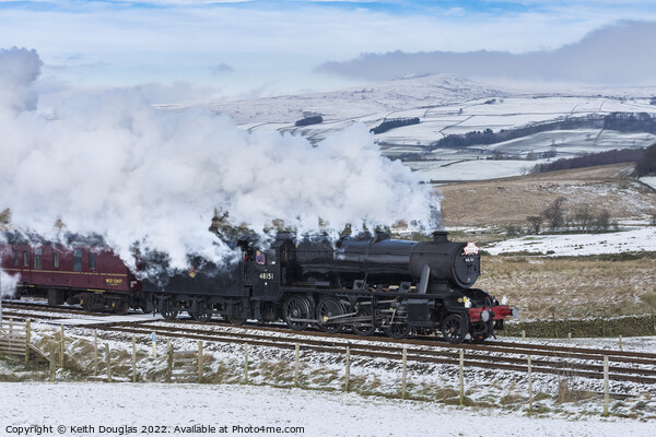 Santa Special in the Yorkshire Dales Picture Board by Keith Douglas
