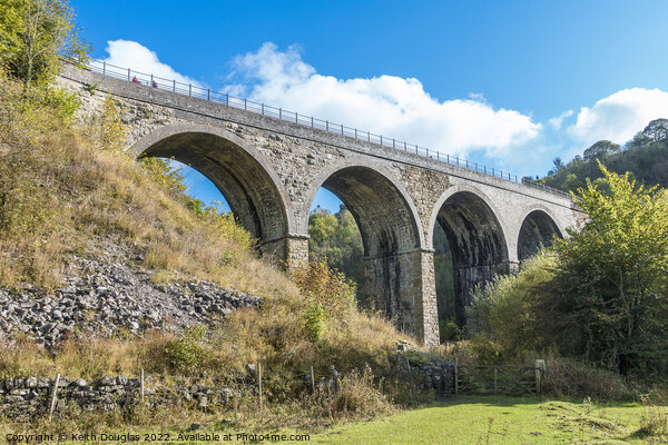 The Monsal Viaduct, Derbyshire Picture Board by Keith Douglas