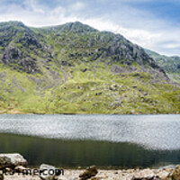 Buy canvas prints of Levers Water Panorama, Coniston by Keith Douglas