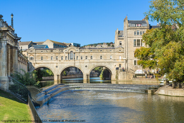 Pulteney Bridge and Weir, Bath Picture Board by Keith Douglas