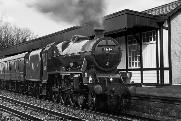 Steam Train at Halton Station Picture Board by Keith Douglas