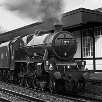 Buy canvas prints of Steam Train at Halton Station by Keith Douglas