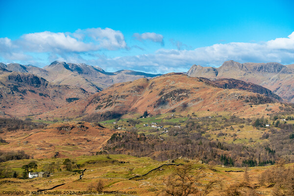 Little Langdale from Black Fell Picture Board by Keith Douglas