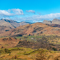 Buy canvas prints of Little Langdale from Black Fell by Keith Douglas