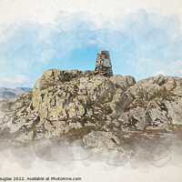 Buy canvas prints of Black Fell Summit by Keith Douglas