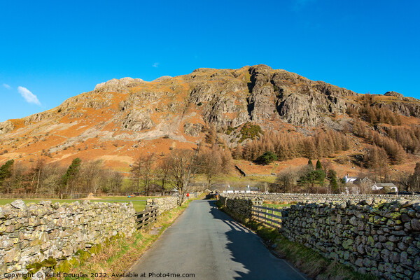Raven Crag, Langdale Picture Board by Keith Douglas