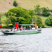 Buy canvas prints of Ullswater Steamer, Raven, at Howtown by Keith Douglas