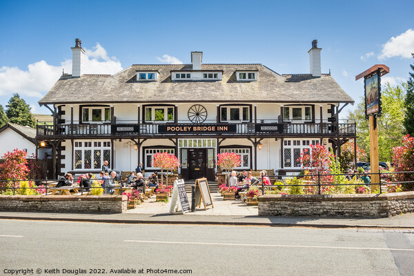 The Pooley Bridge Inn Picture Board by Keith Douglas