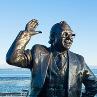 Buy canvas prints of The Eric Morecambe Statue by Keith Douglas